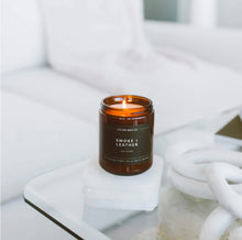 Load image into Gallery viewer, Smoke + Leather Candle | Amber Jar by Calyan Wax
