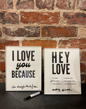 Load image into Gallery viewer, Dry Erase Framed LOVE Prints