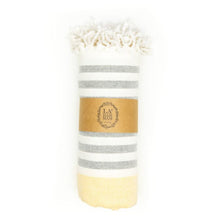 Load image into Gallery viewer, La'Hammam Magnolia Turkish Cotton Peshtemal | Yellow