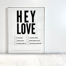 Load image into Gallery viewer, Dry Erase Framed LOVE Prints