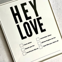 Load image into Gallery viewer, Dry Erase Framed LOVE Prints