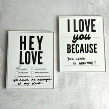 Load image into Gallery viewer, Dry Erase Framed LOVE Prints
