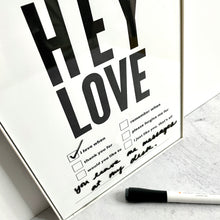 Load image into Gallery viewer, Dry Erase Framed LOVE Prints