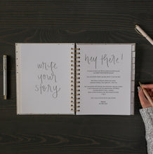 Load image into Gallery viewer, Grey Fabric Spiral Bound Dateless Planner | Weekly-Monthly Planner