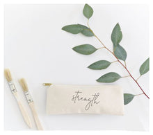 Load image into Gallery viewer, Strength | Cotton Canvas Pencil Case and Travel Pouch