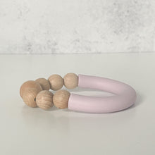 Load image into Gallery viewer, Beaded Beechwood Ring Teether