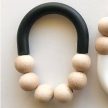 Load image into Gallery viewer, Beaded Beechwood Ring Teether