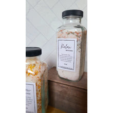 Load image into Gallery viewer, Relax | Lavender Eucalyptus Salt | Bath Soak 16 oz Jar