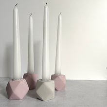 Load image into Gallery viewer, Geometric Concrete Taper Candle Holder