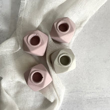 Load image into Gallery viewer, Geometric Concrete Taper Candle Holder