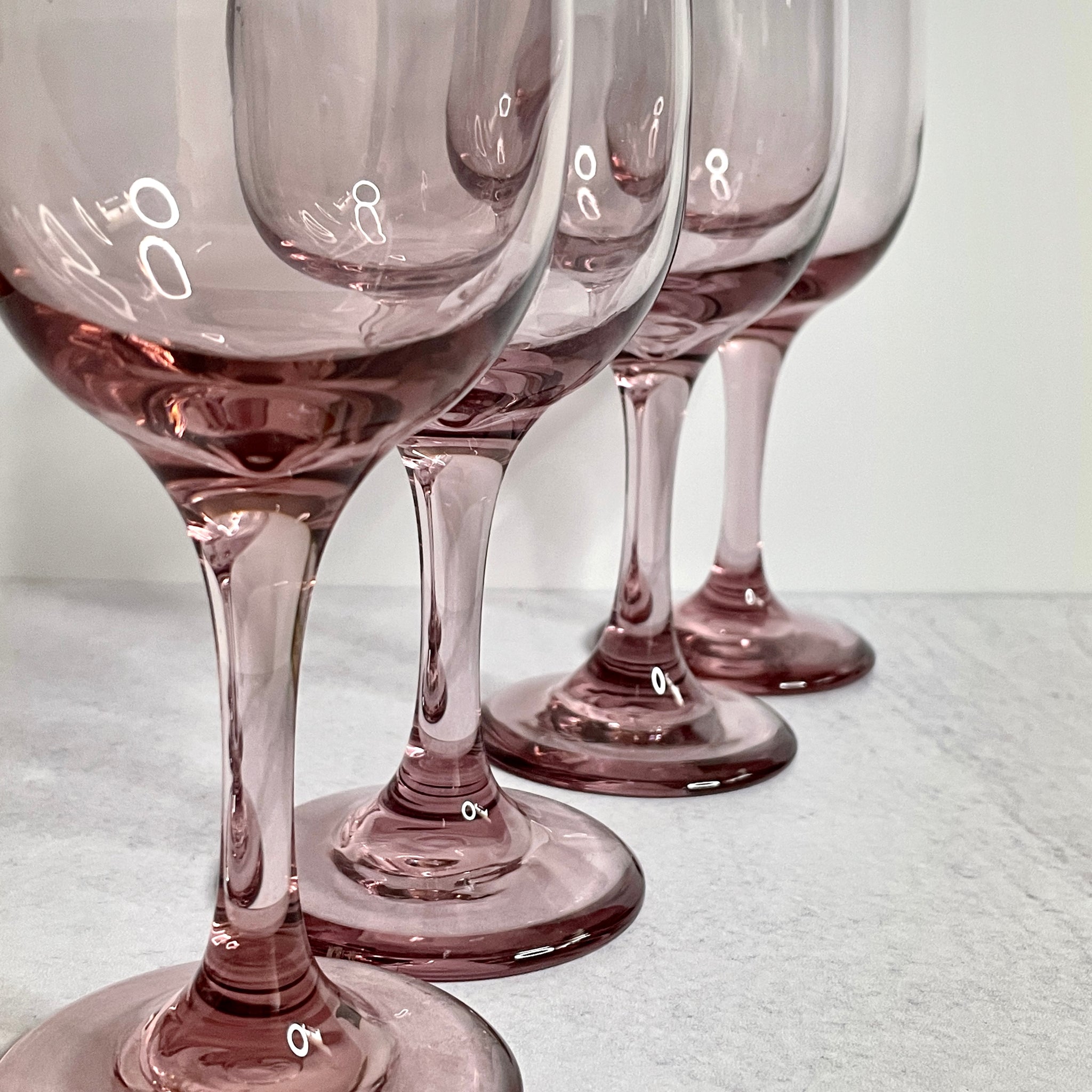 Royal Amethyst Wine Glasses
