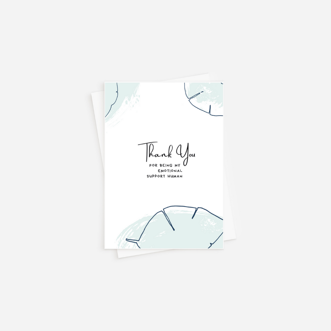 Emotional Support Human | Thank You Card