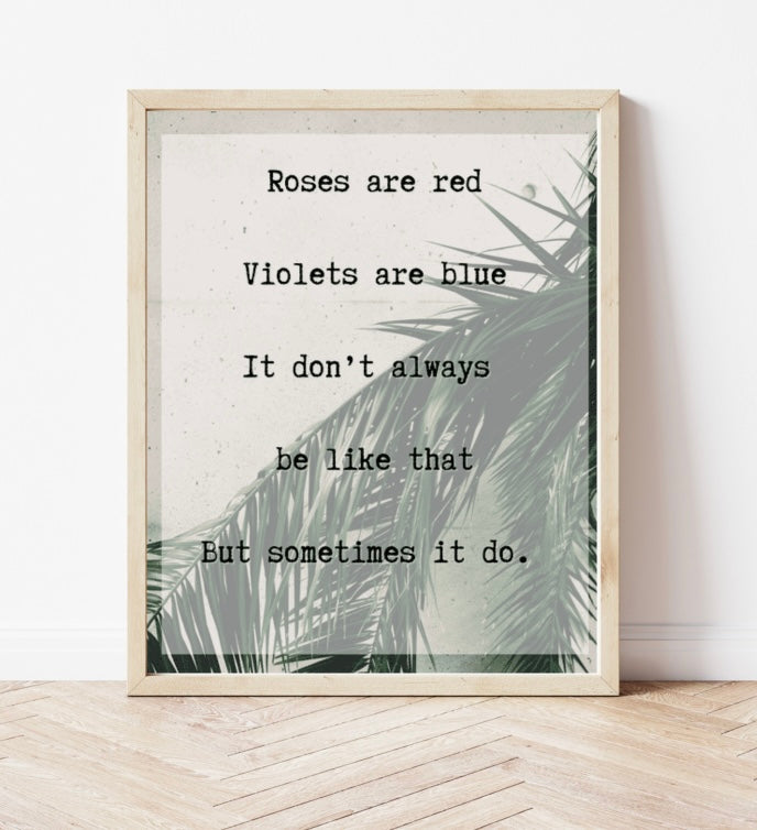 ROSES ARE RED | Art Print by agápē