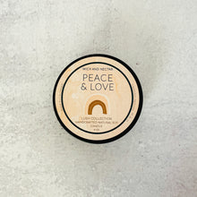 Load image into Gallery viewer, Peace and Love 4oz Soy Candle Tin

