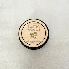 Load image into Gallery viewer, Rustic Woods 4oz Soy Candle Tin
