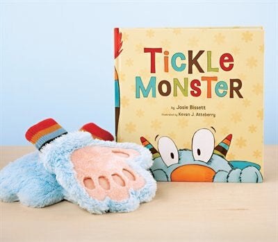 Tickle Monster | Deluxe Book + Fuzzy Monster Mitts Complete Kit